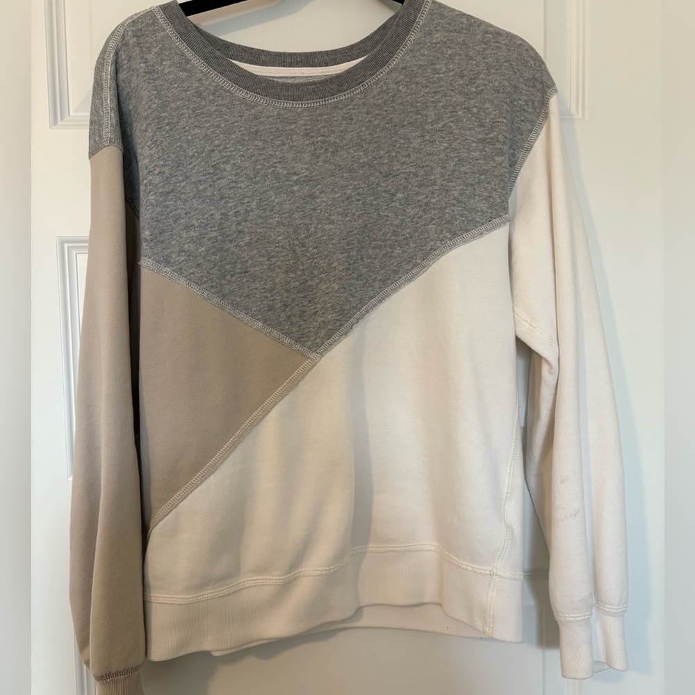 Abercrombie & Fitch oversized color block sweatshirt